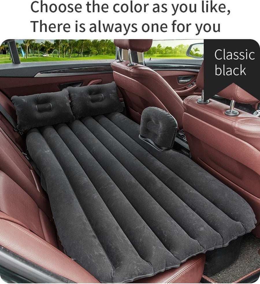 Ariko Comfortabel Opblaasbaar Matras voor Auto - Inclusief Elektrische Luchtpomp en Kussens - Ideaal voor Camping - Transporttas Inbegrepen