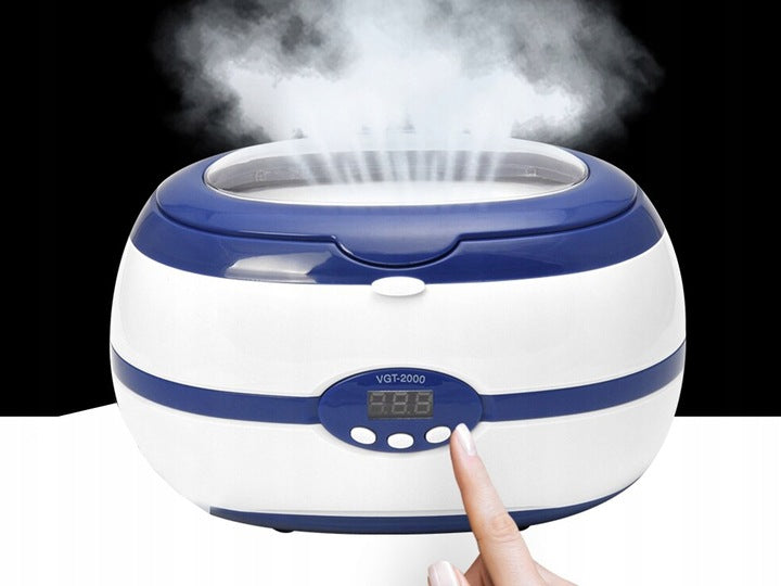 Ariko Professional Ultrasoon Reiniger - Reinigingsapparaat - Ultrasoonbad - Ultrasone Brillen reiniger - Sieraden reiniger - Horloge reiniger - Make-up kwast - Speenreiniger - Trilbad - 220V - 40Hz - Timer - 600ml - inclusief inzetmand