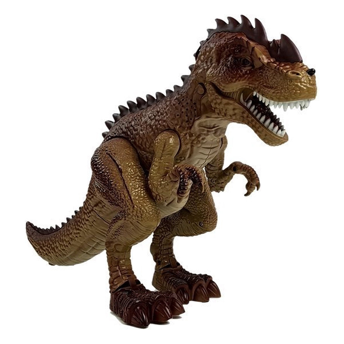 Ariko Beweegbare Dinosaurus met Pistool - Dino jager - Dino met stoom - met Licht en Geluid - Beweegbare onderdelen - Incl batterijen