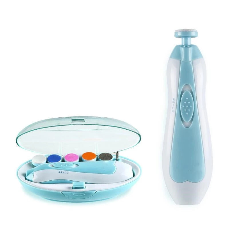 Ariko Baby Nagel Trimmer - 6 Opzetstukken Voor Baby en Volwassenen - Voor Gezonde Nagels - Mooie Opbergdoos
