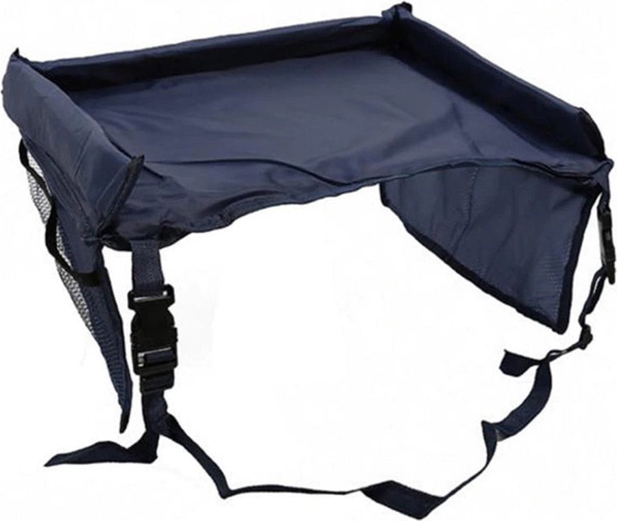 Ariko Tafel voor autostoel - Reistafel - Speeltafel - Auto organizer - Waterdicht - Met opbergvakken - Blauw