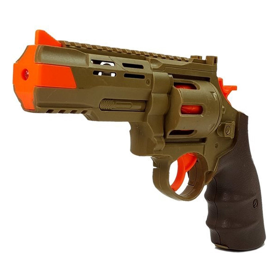 Ariko Beweegbare Dinosaurus met Pistool - Dino jager - Dino met stoom - met Licht en Geluid - Beweegbare onderdelen - Incl batterijen