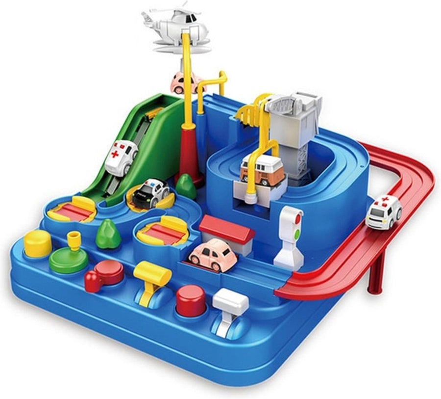 Ambulance - Brandweer - Jongens 3, 4 & 5 Jaar - Rescue City Speelgoed Auto - Mechanische Racebaan