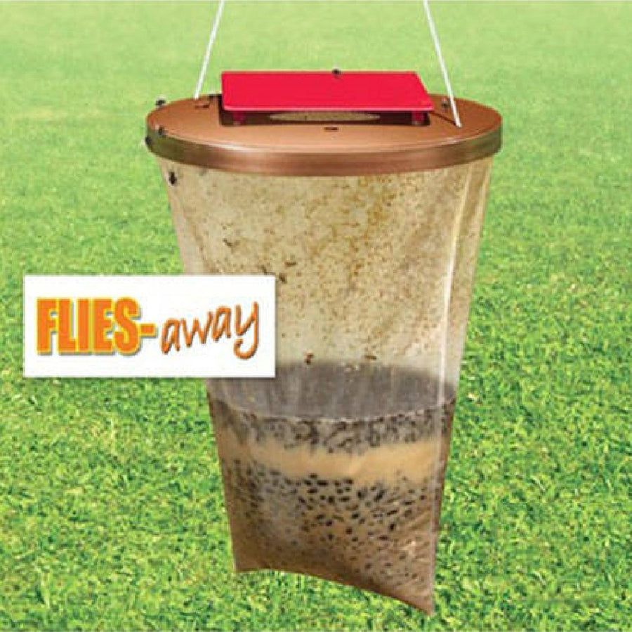 Ariko Insectenval - Vliegen Muggen & Wespen - Inclusief lokmiddel poeder - Bereik 15 meter - Eco-logisch - Zonder chemicaliën - 2 Stuks