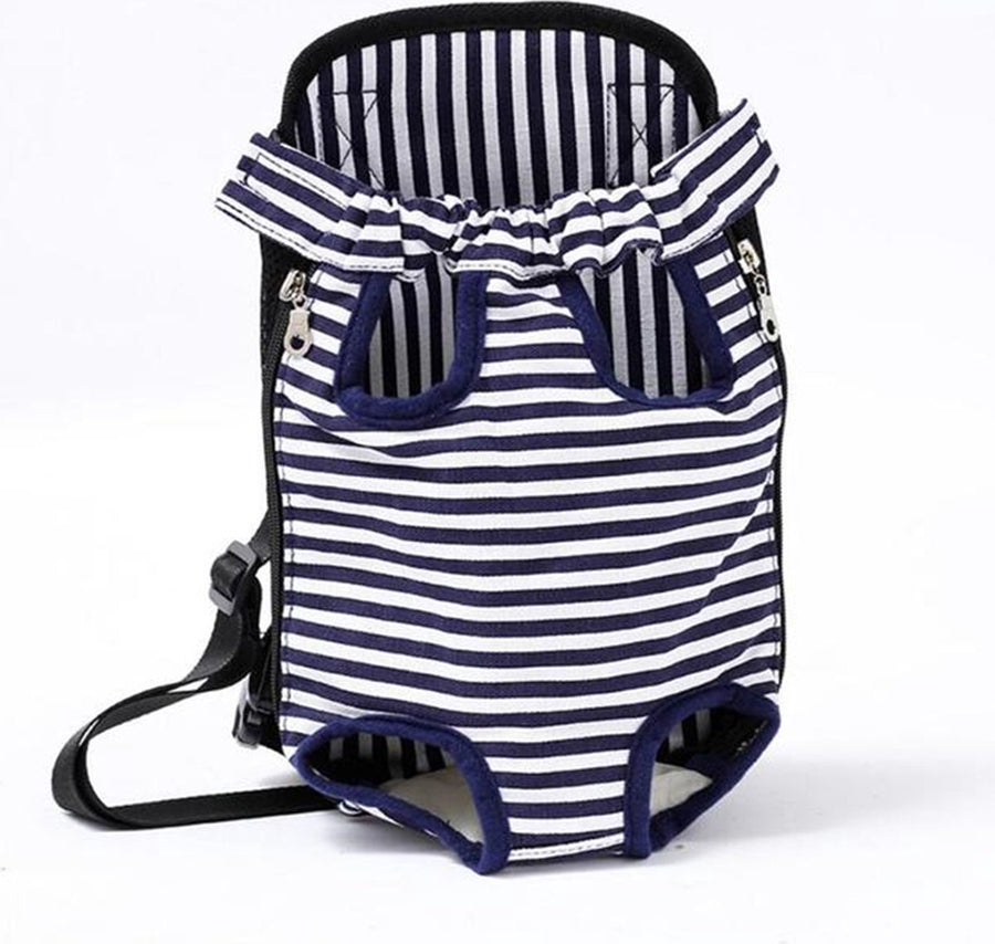 Ariko honden draagzak - rugzak - draagtas - hondenrugzak - hondendraagzak - ook voor uw kat - Zwart wit gestreept - XL