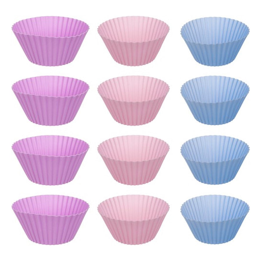 Baking tray + 12 silicone moulds