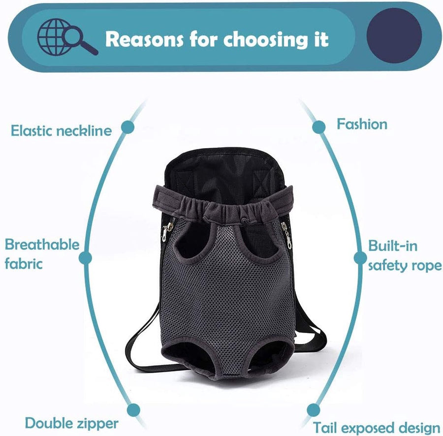 Ariko honden draagzak - rugzak - draagtas - hondenrugzak - hondendraagzak - ook voor uw kat - blauw - S