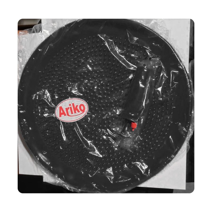 Ariko Professioneel Wiebelkussen | Balanskussen Volwassenen 34 cm met Nopjes | Balance Pad | Activair Balanskussen | Stepper Pad | Inclusief pomp | Zwart