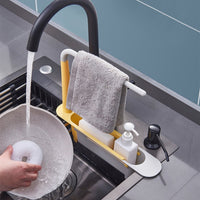 Thumbnail for <tc>Ariko</tc>  Sink Organizer - Countertop Sink Tray - Dishcloth Holder - Sponge Storage Rack - Adjustable - Blue/Grey