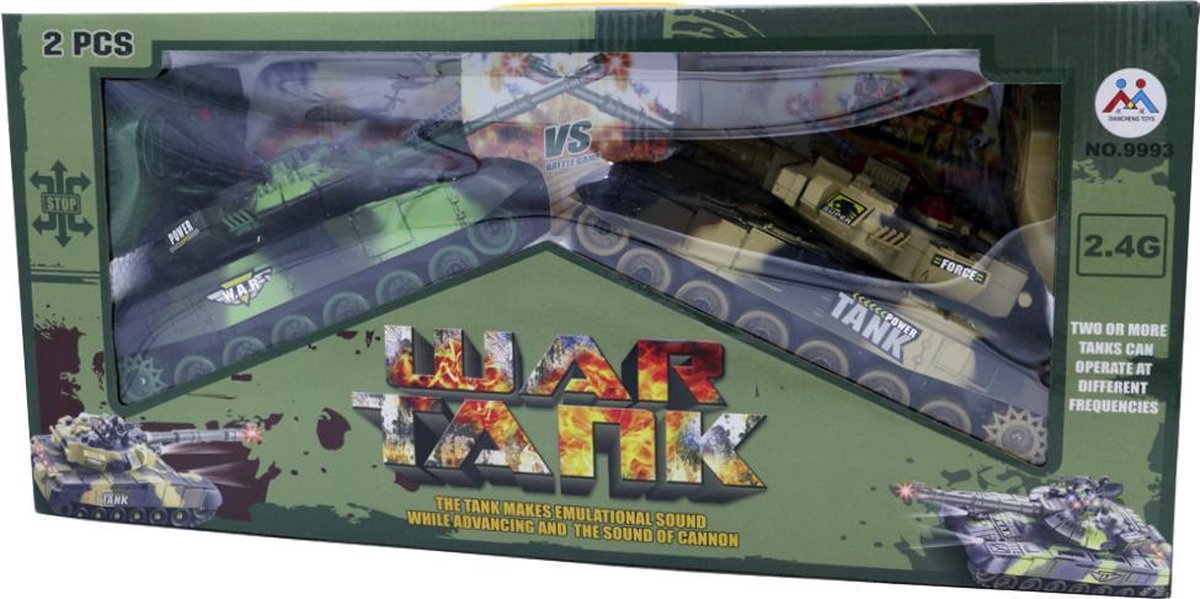 Ariko XXL Radiografisch Bestuurbare Tanks Duo Tank Battle 2,4Ghz - Inclusief battery-pack - incl 4 x AA batterijen