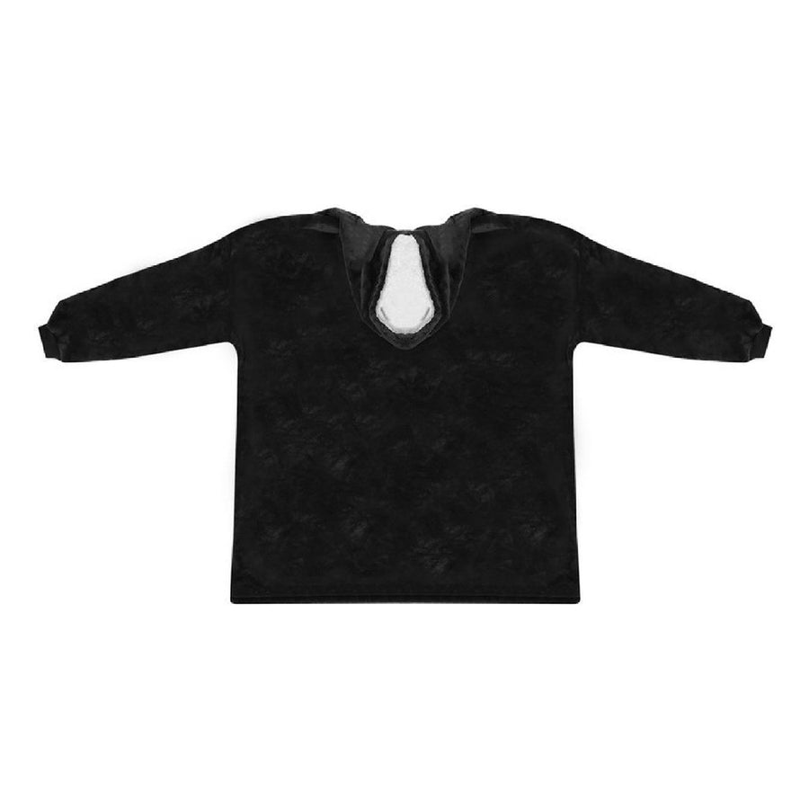 Ariko Hoodie Deken - Deken Trui - Deken Met Mouwen - Snuggle Hoodie - Zwart - XXL