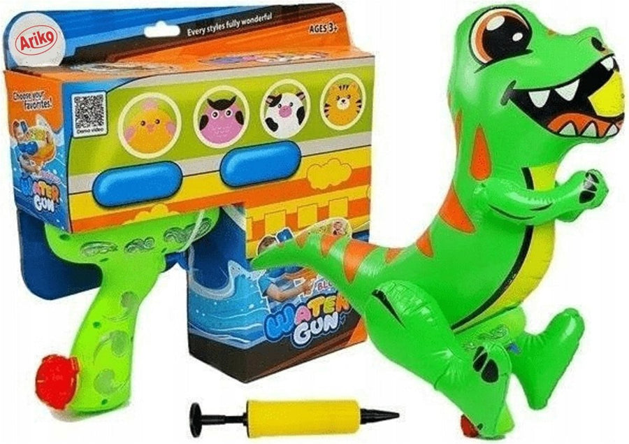 Ariko XXL Opblaasbaar Waterpistool - Dinosaurus - Inclusief pomp