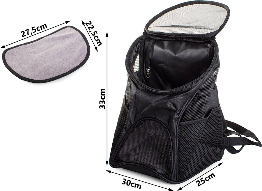 Ariko Reis rugzak voor uw huisdier - honden draagzak - rugzak - draagtas - hondenrugzak - hondendraagzak - ook voor uw kat - Zwart