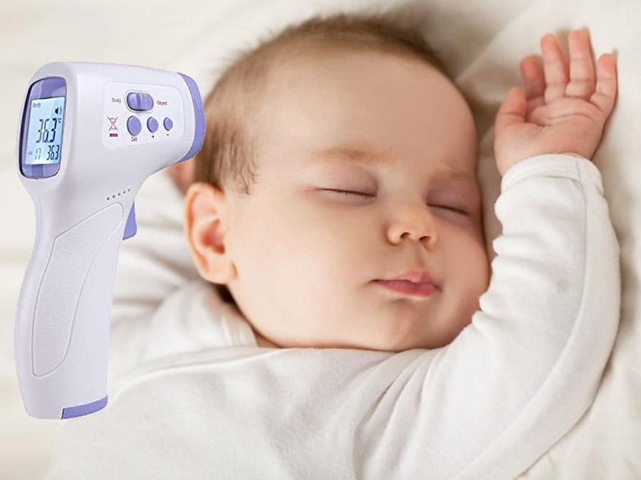 Ariko Infrarood Thermometer - Koortsthermometer - Contactloos - Voorhoofd en Lichaam Thermometer - Incl Batterijen