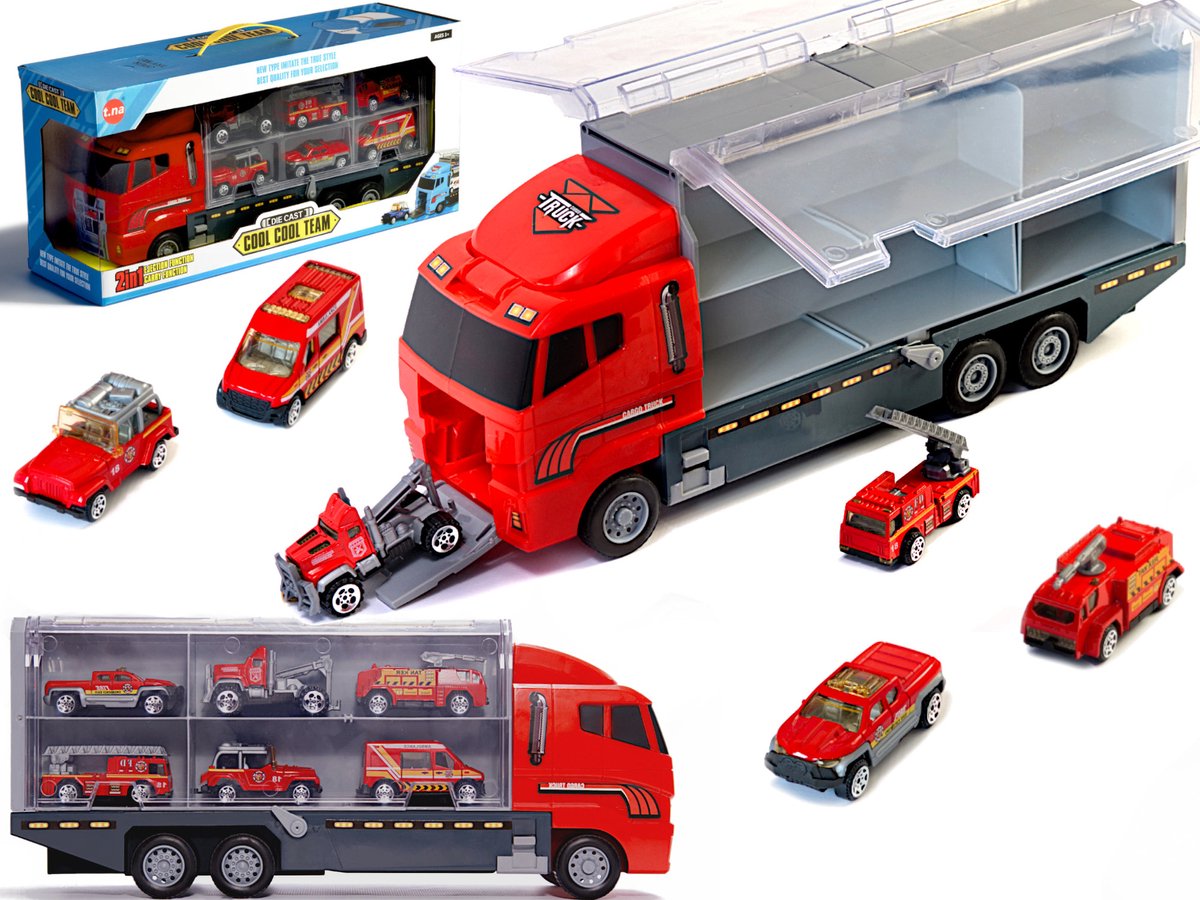Ariko Vrachtwagen - Vrachtauto - Brandweerauto - Ladderwagen - Pick-up auto - Sleepauto - MetaalAmbulanceauto - Vrachtwagen