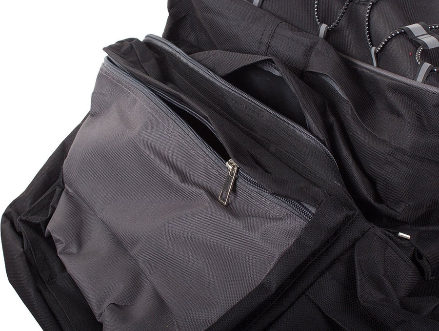 Ariko XXL Fietsdraagtas met regenhoes - Fietstas - Met ritsen en spanbandjes - 7 zakken