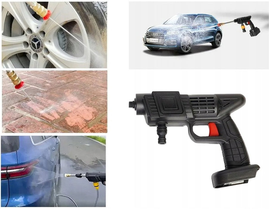 Ariko Draadloze hogedrukreiniger - met 2x accu en oplader - hoge druk reiniger - instelbaar - ook te gebruiken als plantenspuit - 60 BAR - inclusief waterslang