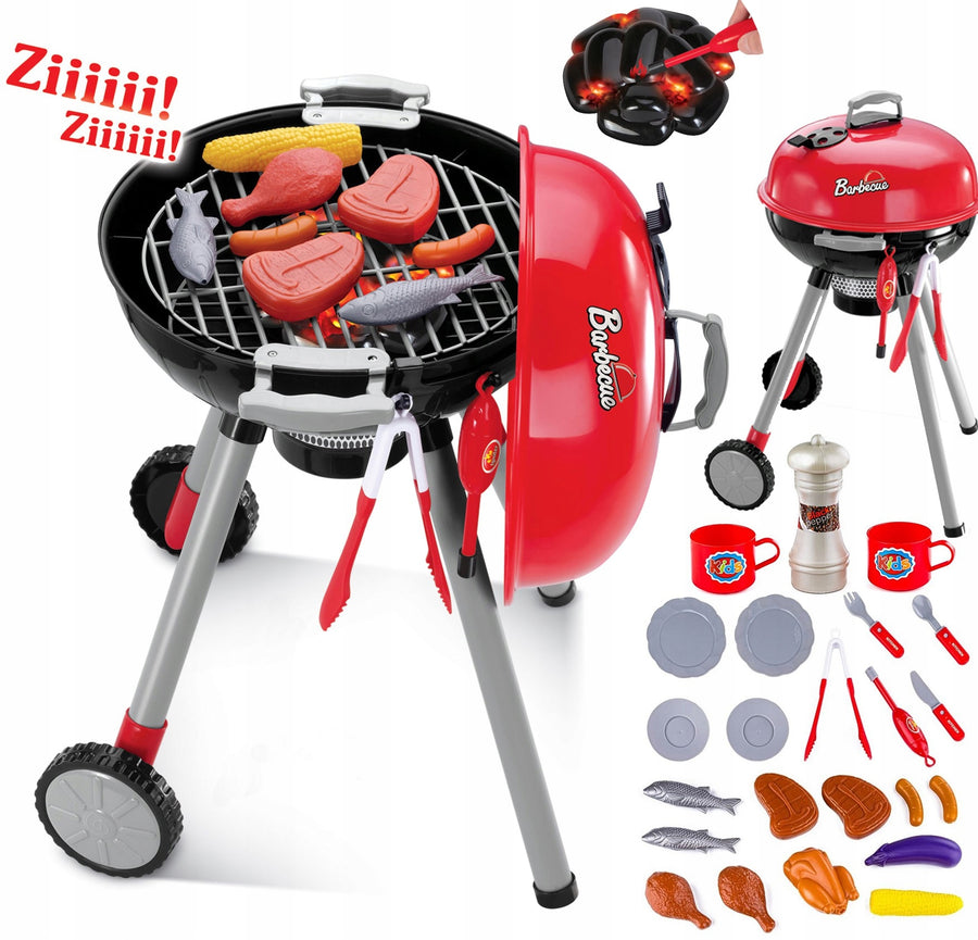 Ariko Kindergrill met licht en geluid en accessoires - BBQ - 26 delig - inclusief Batterijen