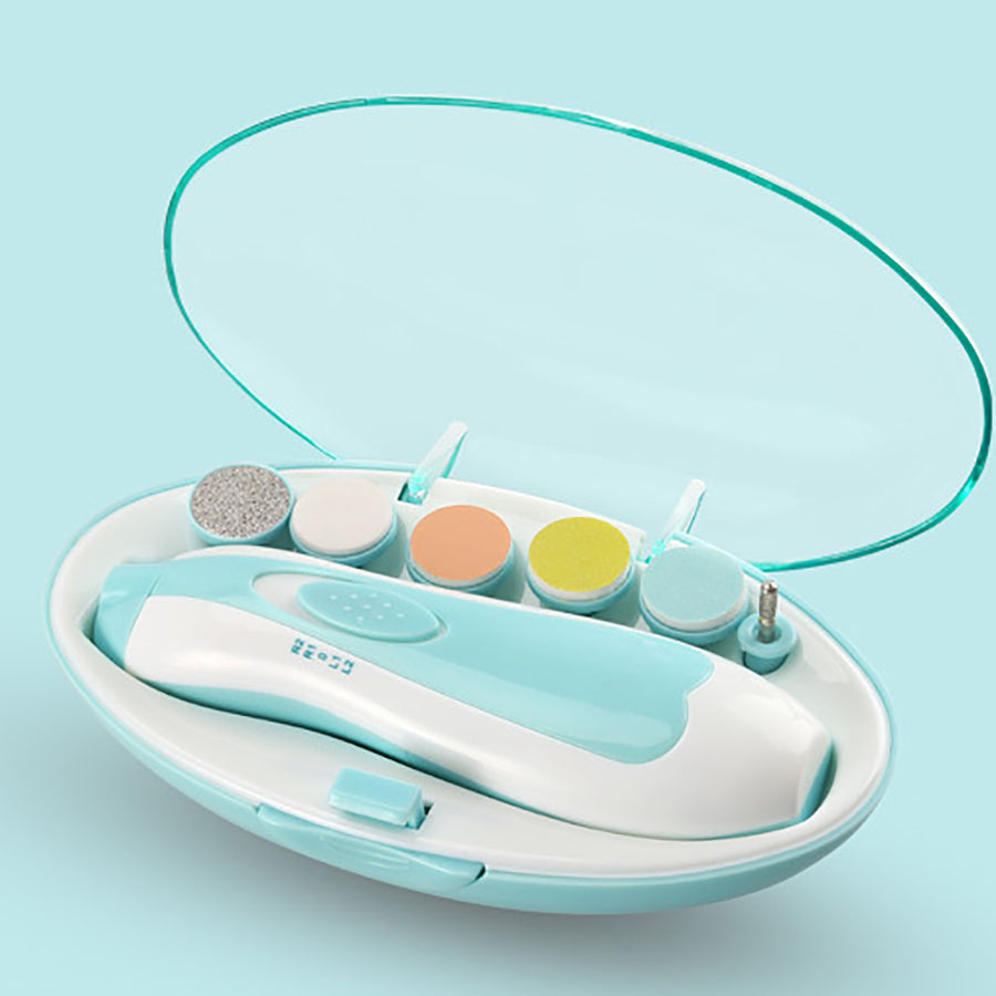Ariko Baby Nagel Trimmer - 6 Opzetstukken Voor Baby en Volwassenen - Voor Gezonde Nagels - Mooie Opbergdoos