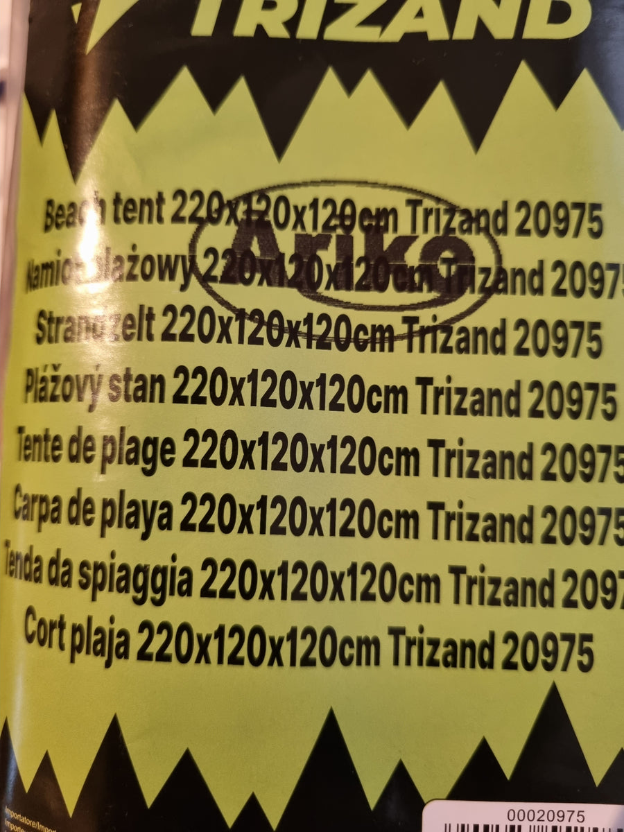 Ariko Half open Beach Tent - Strand Tent - Opvouwbaar - 220 x 120 x 120