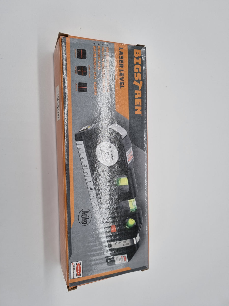 <p>Ariko Laserwaterpas met Meetlint 250cm - 15 Meter Laser - 45 Graden hoek - incl batterijen</p>