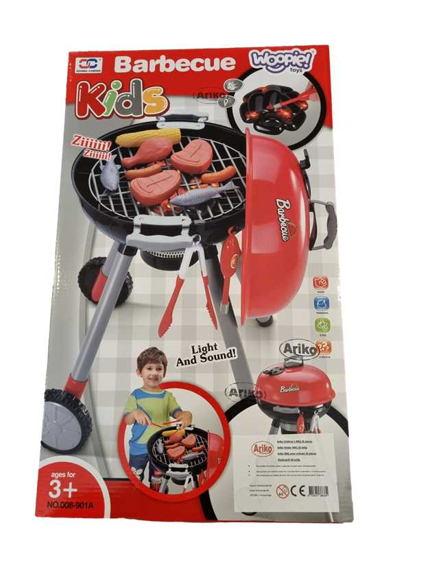 Ariko Kindergrill met licht en geluid en accessoires - BBQ - 26 delig - inclusief Batterijen