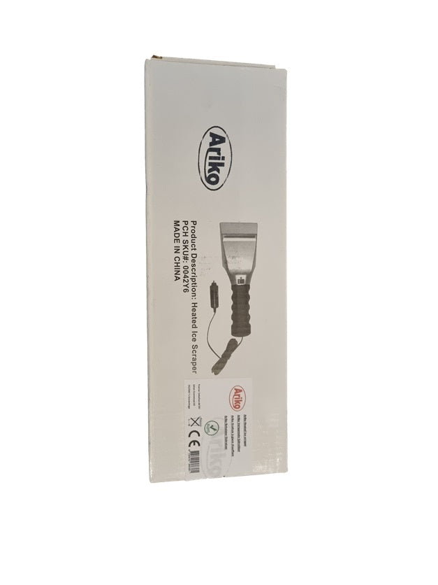 Ariko verwarmde elektrische ijskrabber - voor bevroren en besneeuwde ruiten - 180 graden krabber - extra lang draad 3 meter