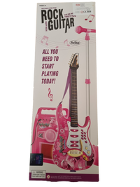 Thumbnail for Ariko Elektrische gitaar speelgoed set met Microfoon en Amp versterker - Roze