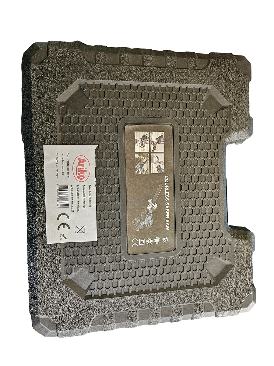 Ariko Draadloze Reciprozaag - 2 Accu's - 4 Zaagbladen - Opbergdoos - Krachtige Zaag