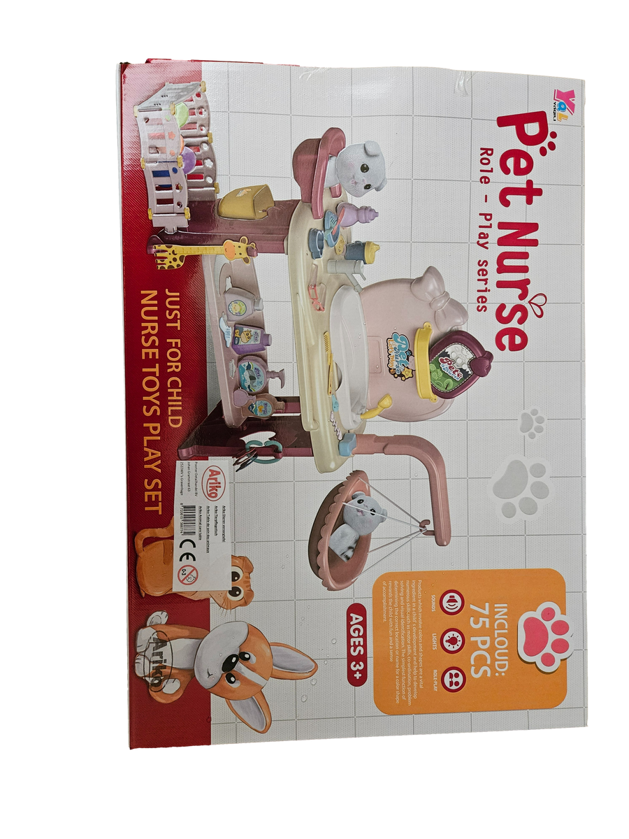 Ariko Speelgoed Dierenverzorger Tafel - 72 Delig - Incl 2 Batterijen - Met licht en geluid