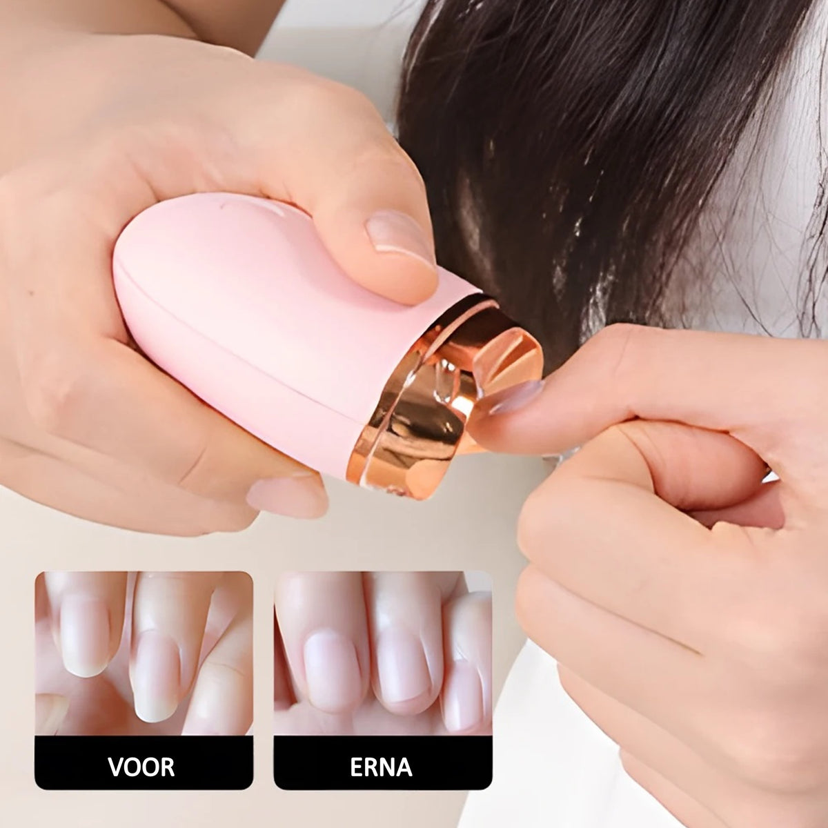 Ariko Elektrische Nagelknipper - Oplaadbaar 120 Minuten Stil 10db - Afvalbakje - Geschikt voor Volwassenen, Kinderen en Baby's - ROZE