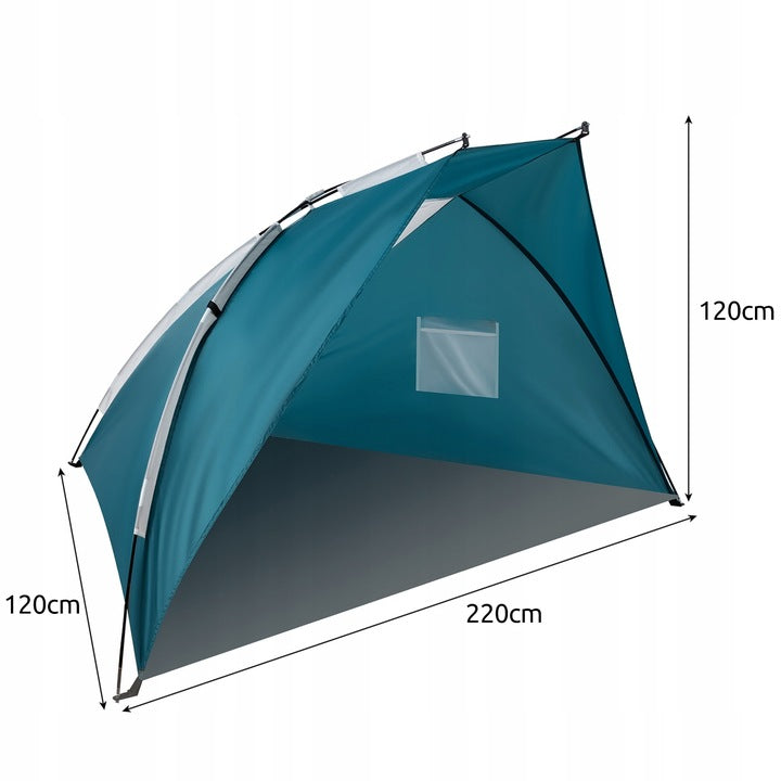 Ariko Half open Beach Tent - Strand Tent - Opvouwbaar - 220 x 120 x 120