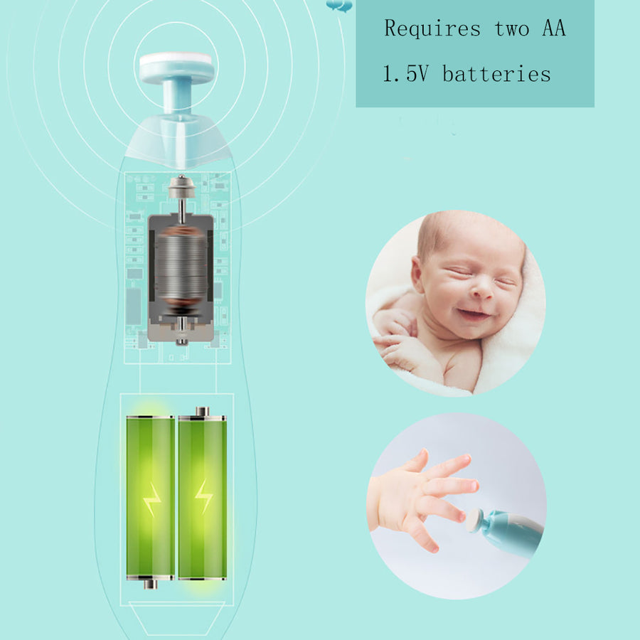 Ariko Baby Nagel Trimmer - 6 Opzetstukken Voor Baby en Volwassenen - Voor Gezonde Nagels - Mooie Opbergdoos