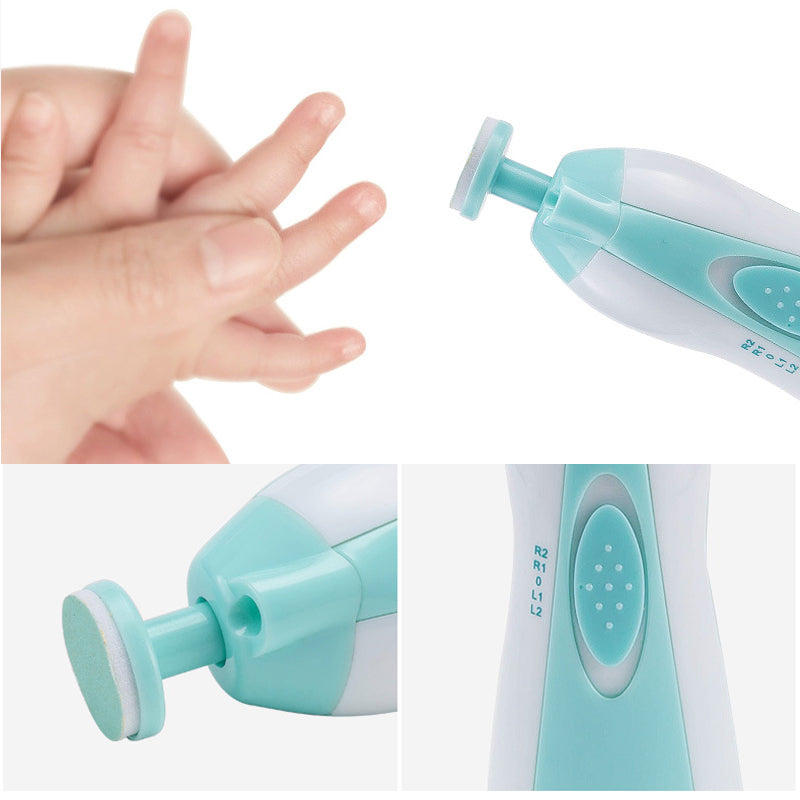 Ariko Baby Nagel Trimmer - 6 Opzetstukken Voor Baby en Volwassenen - Voor Gezonde Nagels - Mooie Opbergdoos
