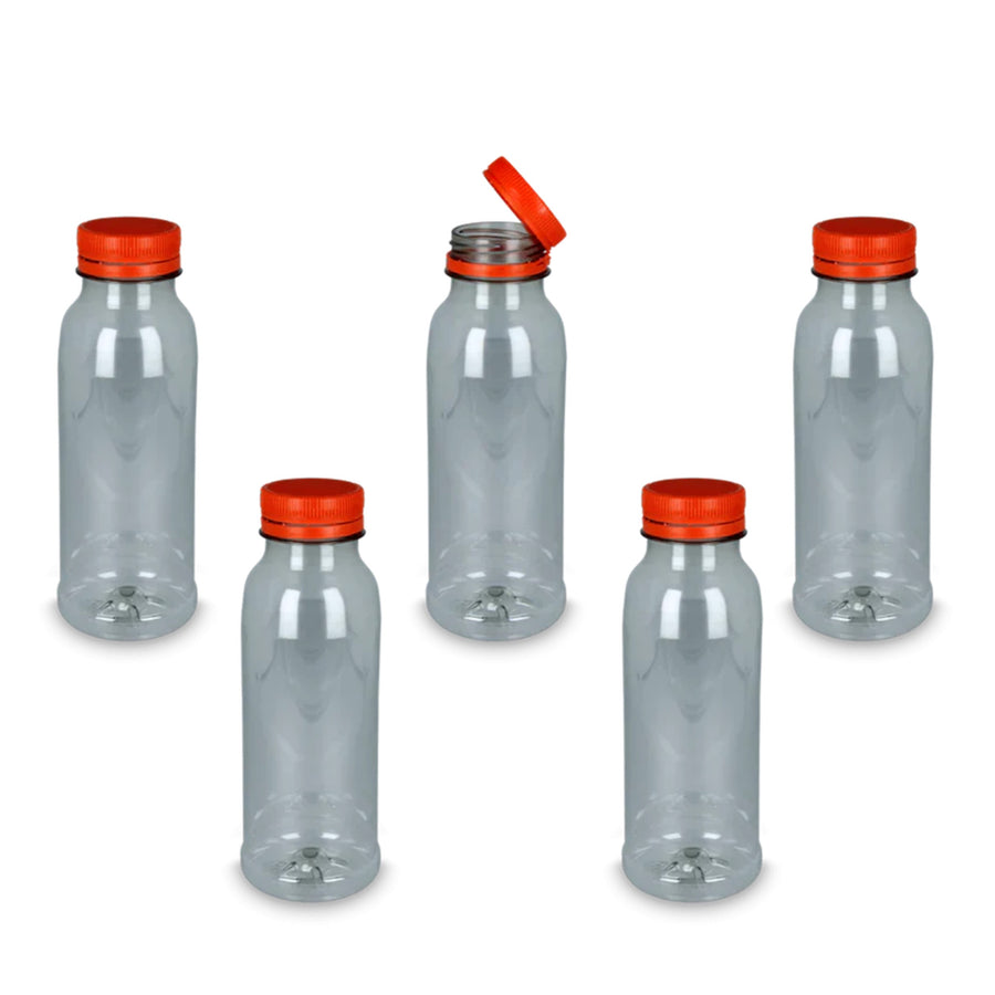 Ariko PET Fles 500cc - Met Dop - Sapfles - Navulbaar - Smoothie of Verse Sappen - Kunststof BPA Vrij - Transparant - 5 stuks