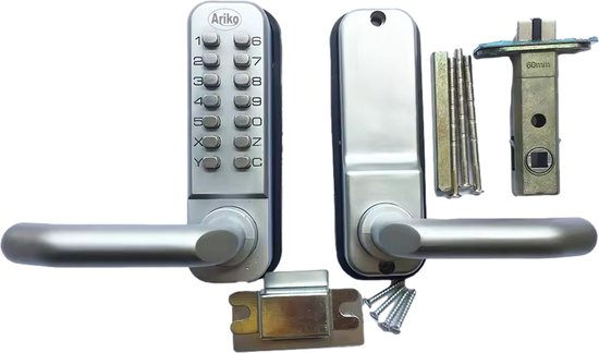 Ariko Code Deurslot met Klink - 1 zijde code - Zilver