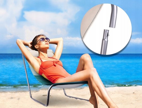 Ariko Strandstoel - Tuinstoel - Kampeerstoel - Opvouwbaar - Stoel - Visstoel - Met handige opbergzak