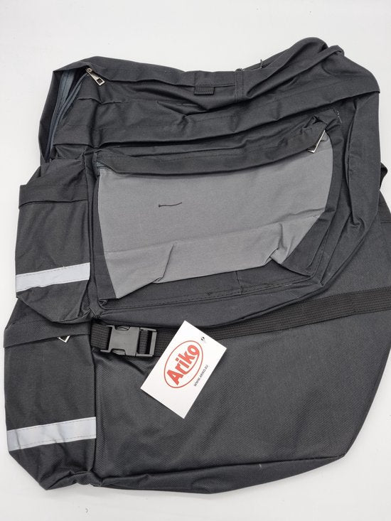 Ariko XXL Fietsdraagtas met regenhoes - Fietstas - Met ritsen en spanbandjes - 7 zakken