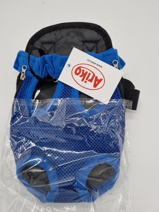 Ariko honden draagzak - rugzak - draagtas - hondenrugzak - hondendraagzak - ook voor uw kat - blauw - S