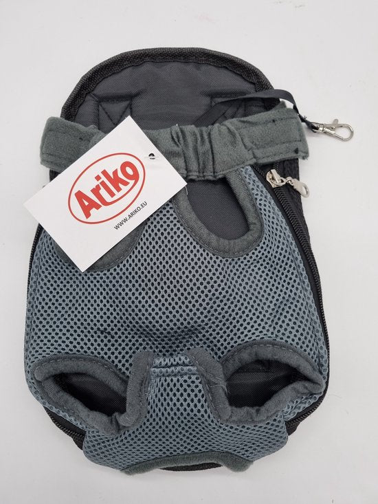 Ariko honden draagzak - rugzak - draagtas - hondenrugzak - hondendraagzak - ook voor uw kat - donkergrijs - S