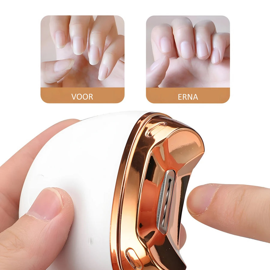 Ariko Elektrische Nagelknipper - Oplaadbaar 120 Minuten Stil 10db - Afvalbakje - Geschikt voor Volwassenen, Kinderen en Baby's - ROZE