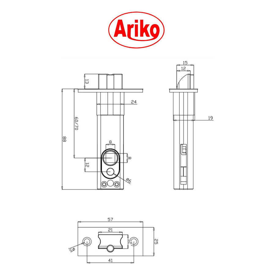 Ariko Code Deurslot met Klink Brons