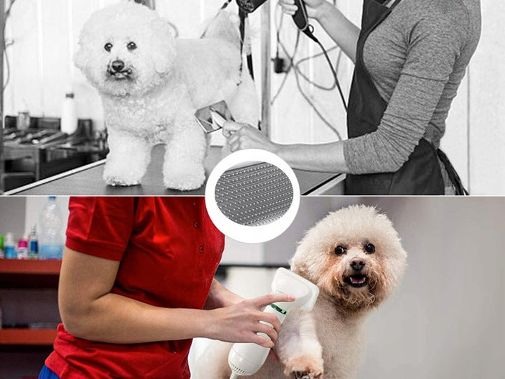 Ariko Borstel en Droger 2 in 1 voor Honden -Makkelijk de vacht van je Hond Borstelen en Drogen- Fohn -Dierenverzorging- Vachtverzorging- Dierenborstel- 135 graden - voor de hond en kat