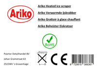 Thumbnail for Ariko verwarmde elektrische ijskrabber - voor bevroren en besneeuwde ruiten - 180 graden krabber - extra lang draad 3 meter