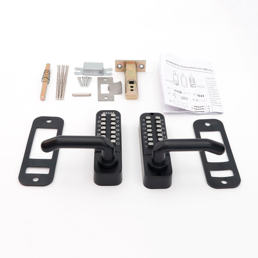 Ariko Code Deurslot met Klink Zwart