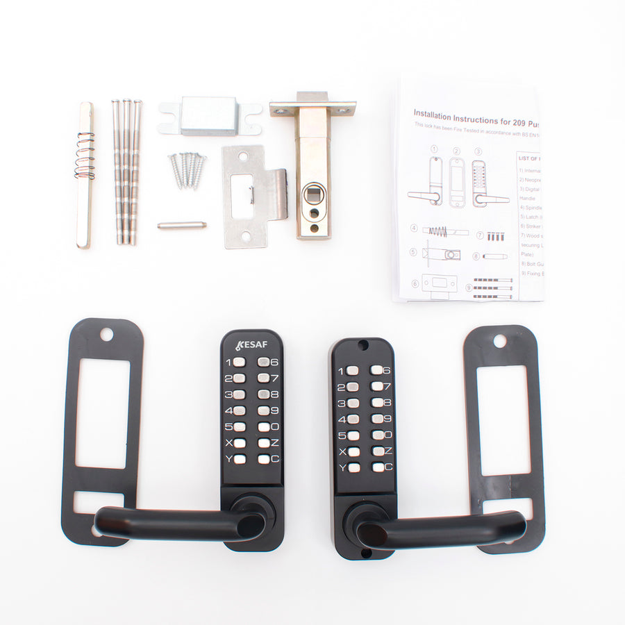 Ariko Code Deurslot met Klink Zwart