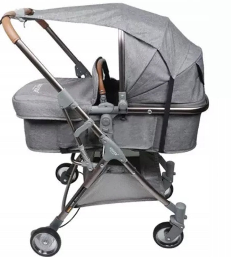 Ariko Zonnescherm Voor Kinderwagen - Tegen Zon En Regen - Verstelbaar En Passend Op Elke Kinderwagen - Met Opbergtas