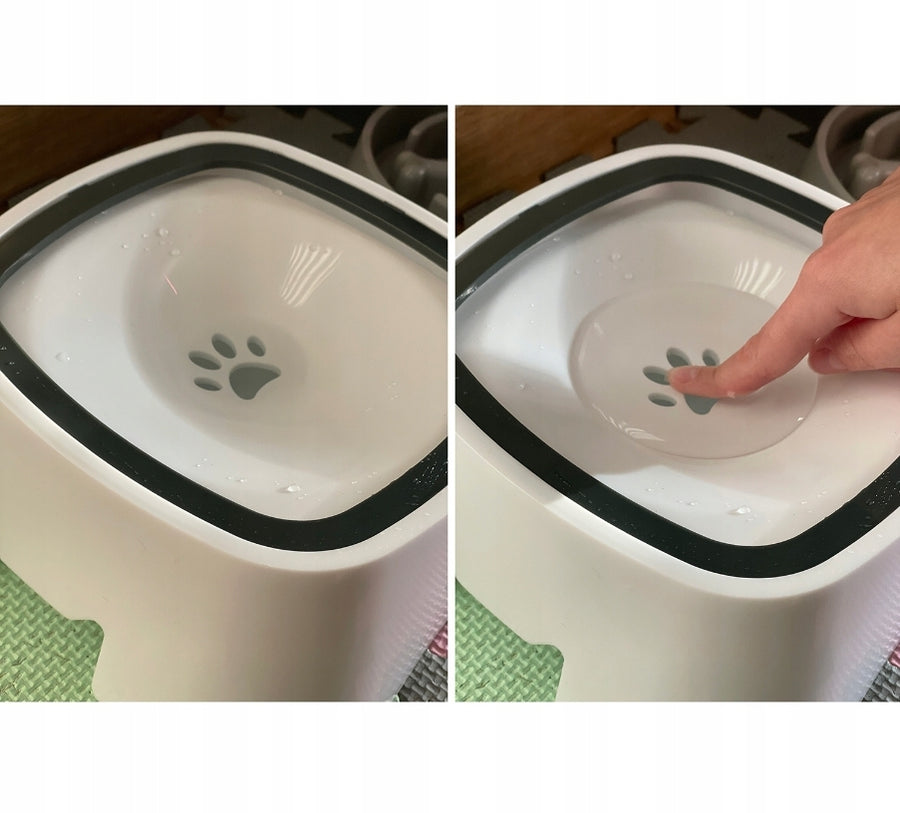 Ariko Drinkbak voor Huisdieren - Anti Lek en Spatvrij - Hygiënisch - Antislip - Vertraagd Drinken - Voorkomt Waterverontreiniging - Robuust - 1,5 Liter - Inclusief Opvouwbare Reisdrinkbakje