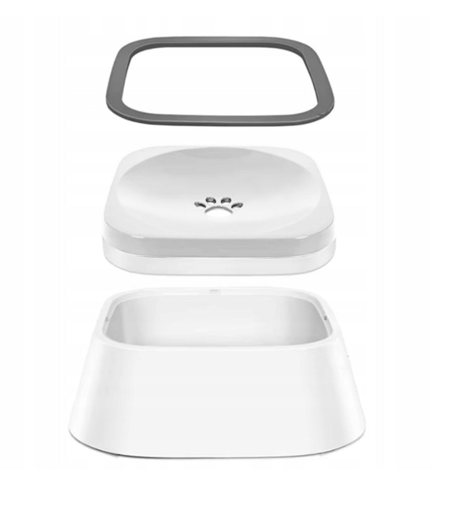 Ariko Drinkbak voor Huisdieren - Anti Lek en Spatvrij - Hygiënisch - Antislip - Vertraagd Drinken - Voorkomt Waterverontreiniging - Robuust - 1,5 Liter - Inclusief Opvouwbare Reisdrinkbakje