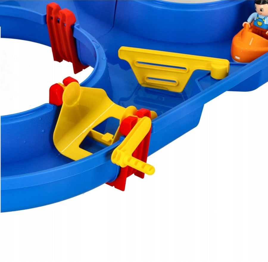 Ariko Waterpark Tuinspeelgoed - Waterbaan - 39-Delig - Met Kraan, Boot, Poppetje En Nog Veel Meer - Multikleurig